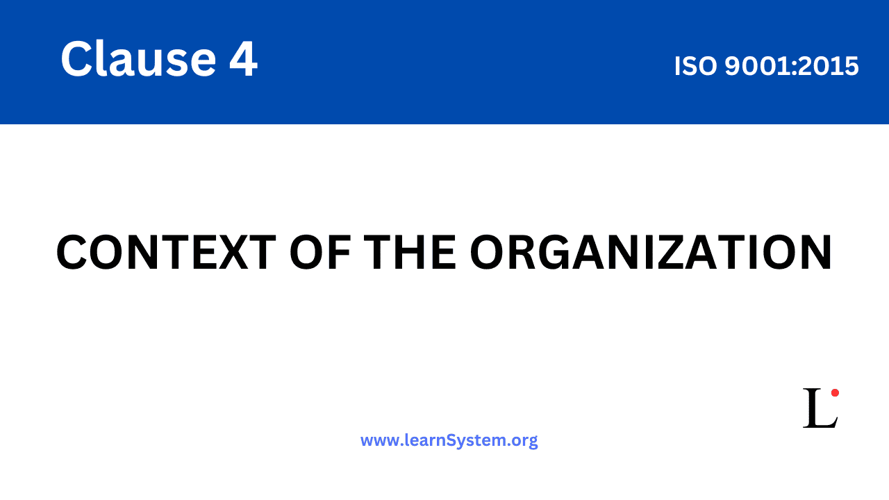 ISO 9001 - Clause 4: Context of the Organization, Scope of QMS, and Interested Parties