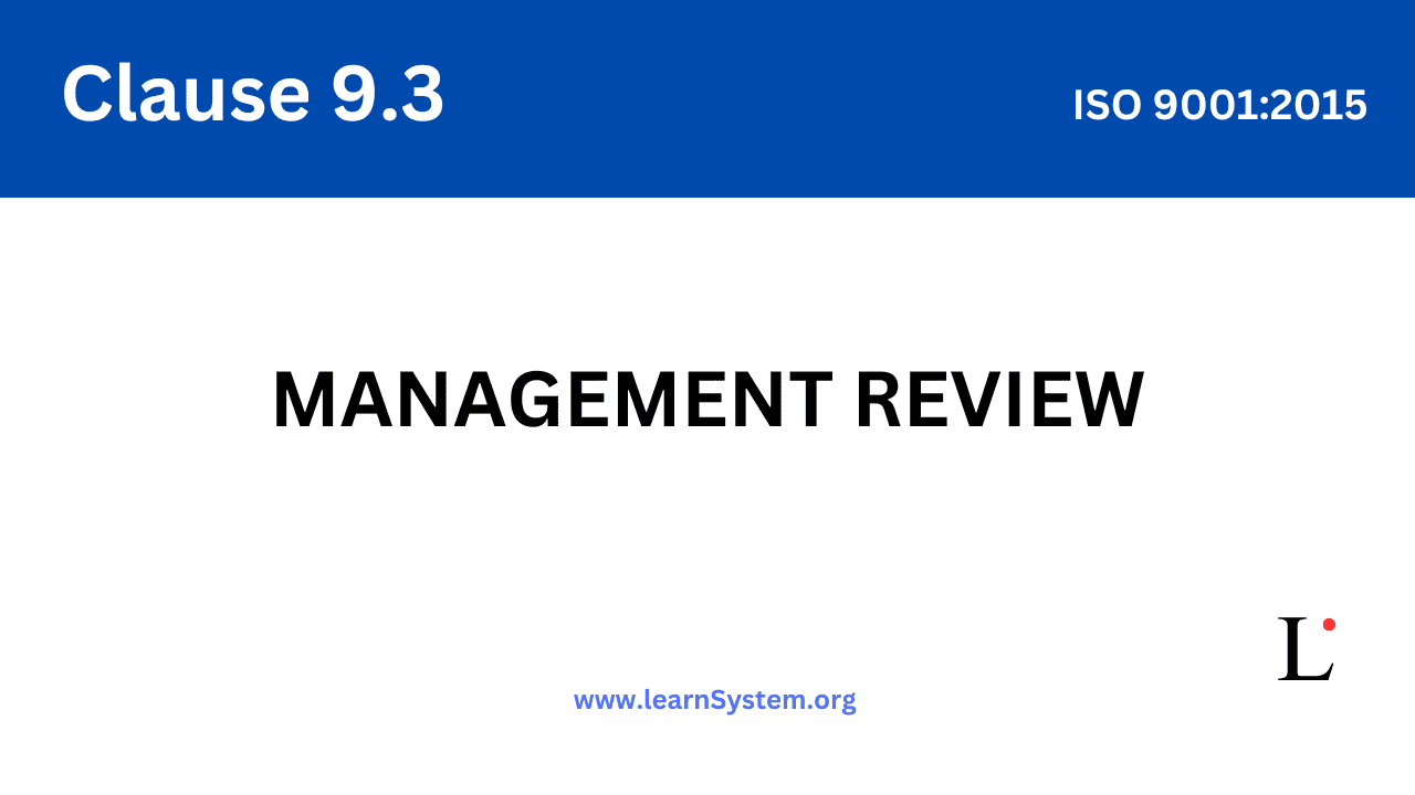 Management review as ISO 9001:2015